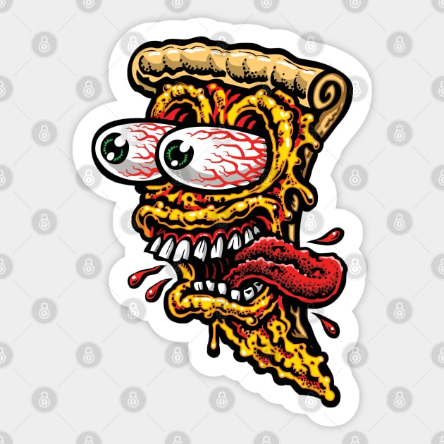 Pizza Freak Sticker by jimbophillips